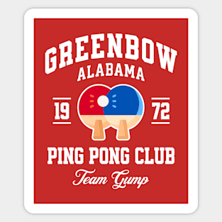 Greenbow Alabama Ping Pong Club Sticker